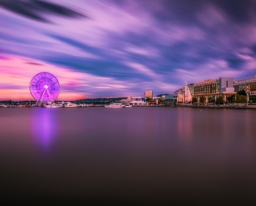 National Harbor, MD at night